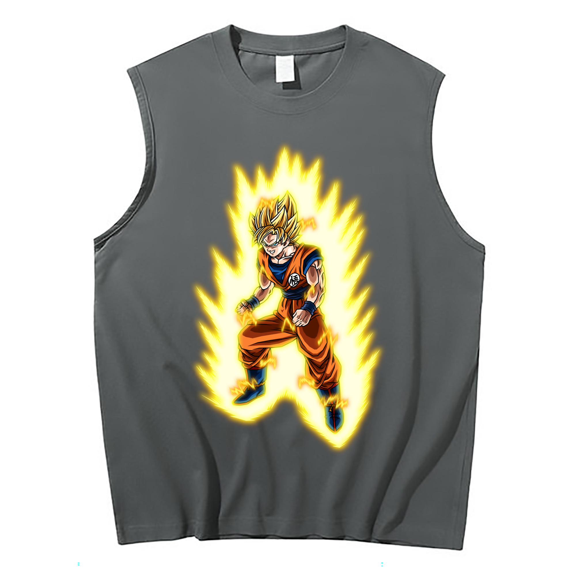 （画像用） ドラゴンボール 孫悟空（そん ごくう）Son Goku カカロット DRAGON BALL Kakarotto コットン100％タンクトップ（フロントプリント）